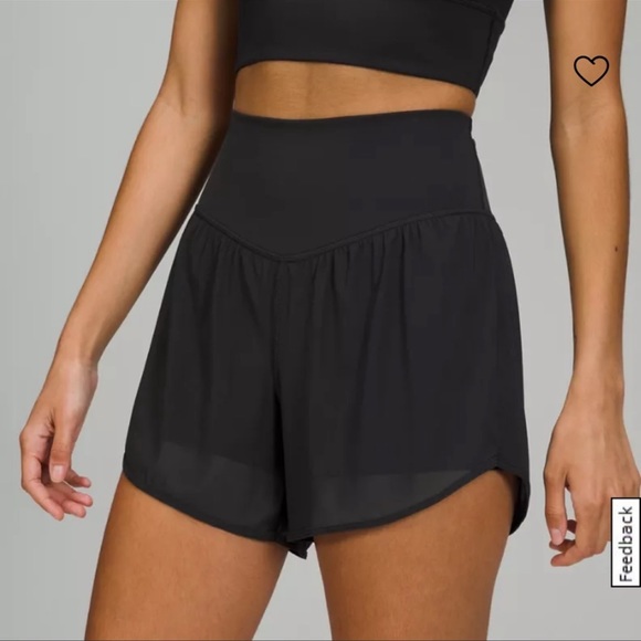 lululemon athletica Pants - Lululemon Nulu and Mesh High Rise Yoga Short Size 4 NWT